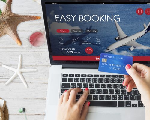 Air Ticket Flight Booking Concept