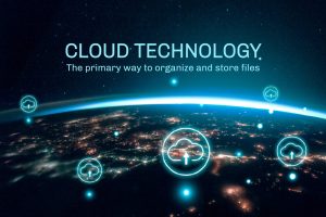 Cloud network system with digital technology, remixed from public domain by Nasa