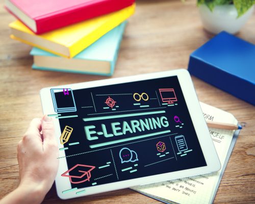 E-Learning Education Networking Website Study Concept